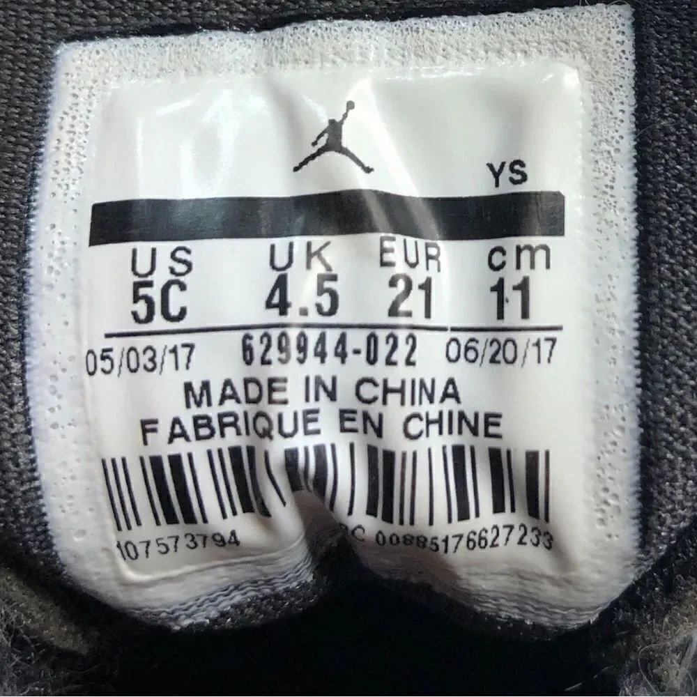 Nike Air Jordan 629944-022 purple and gray size 5c - Picture 5 of 8
